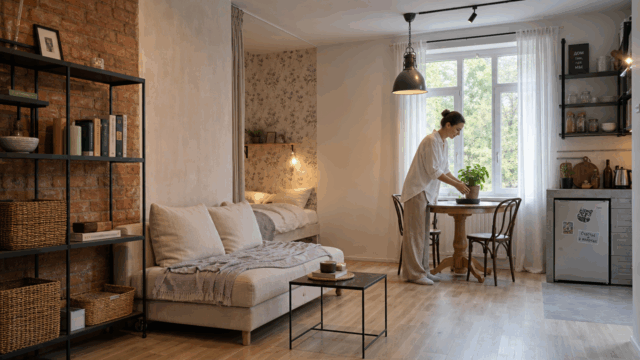 dizajn kvartiry 20 m provans i loft 084c0e04